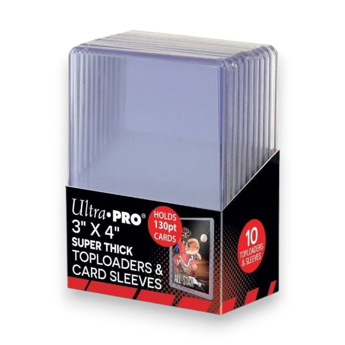 Ultra PRO Toploader Super Thick Toploader 130pt 10 Stück Packung