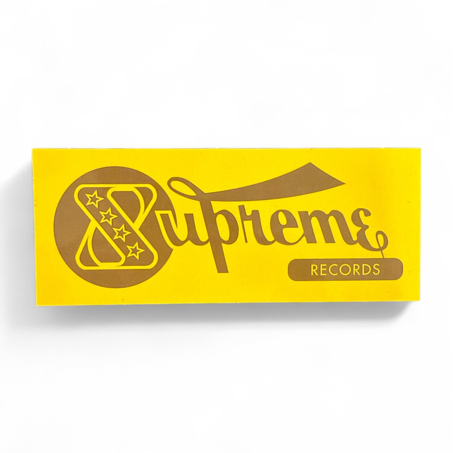 Supreme Records Sticker Yellow
