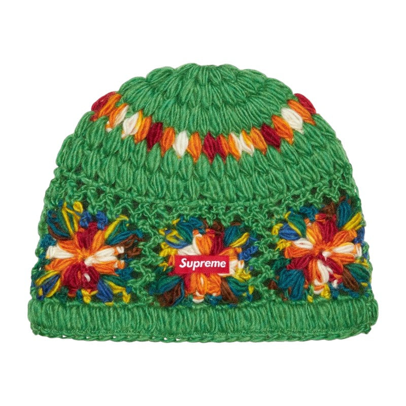 Supreme Crochet Beanie Green SS25