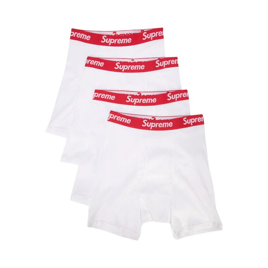 Supreme Hanes Boxer Shorts White (4er Pack)