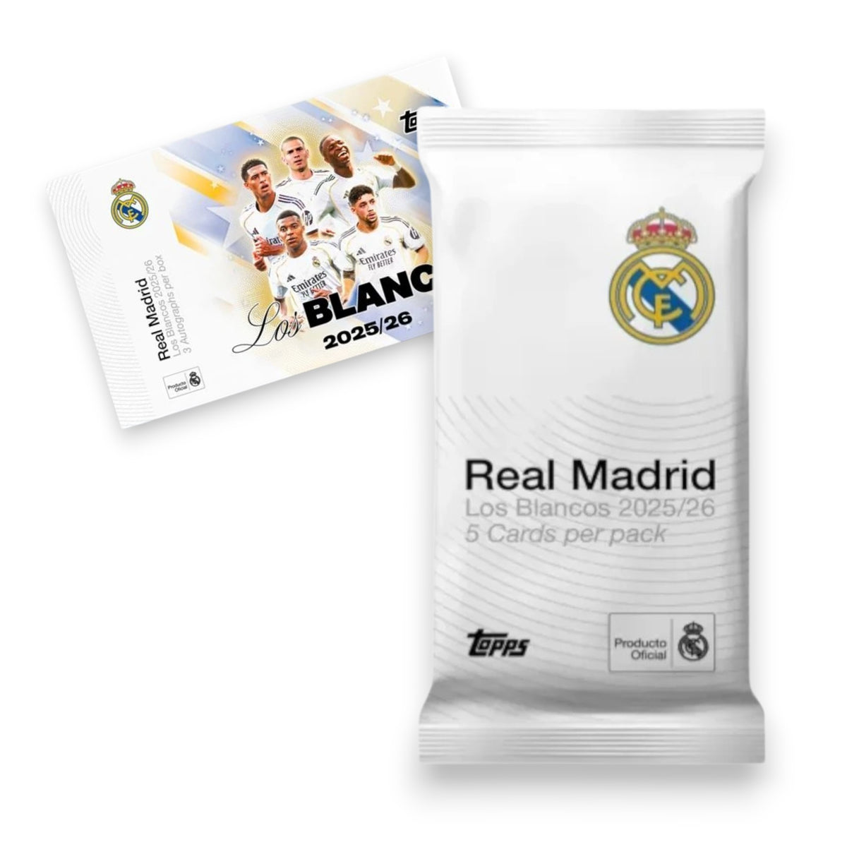 1x Topps Los Blancos Real Madrid Booster Pack