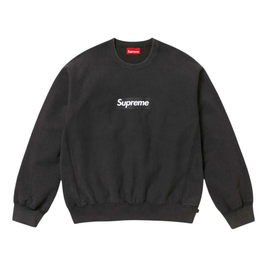 Supreme Box Logo Washed Crewneck Black SS25