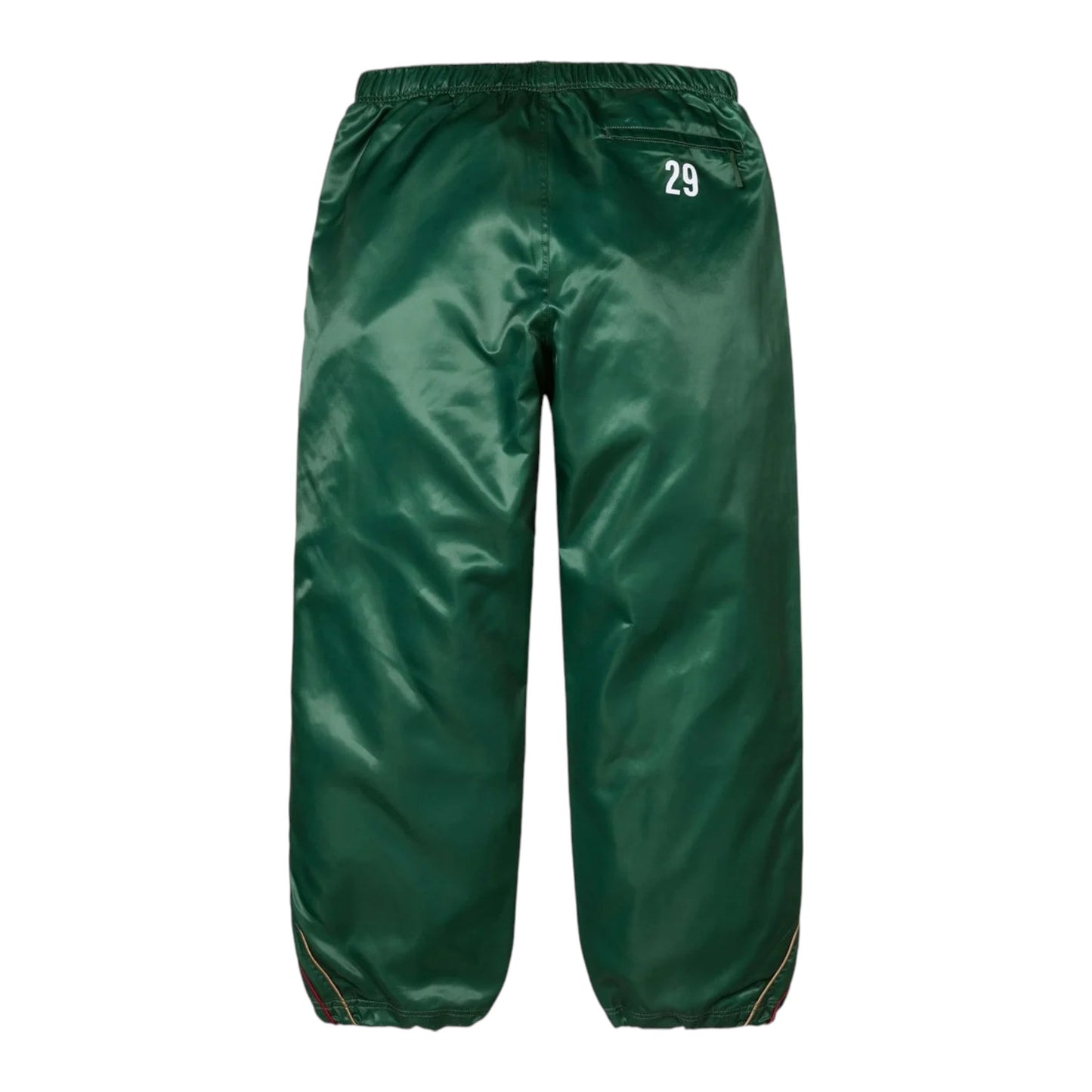 Supreme Satin Track Pant Green