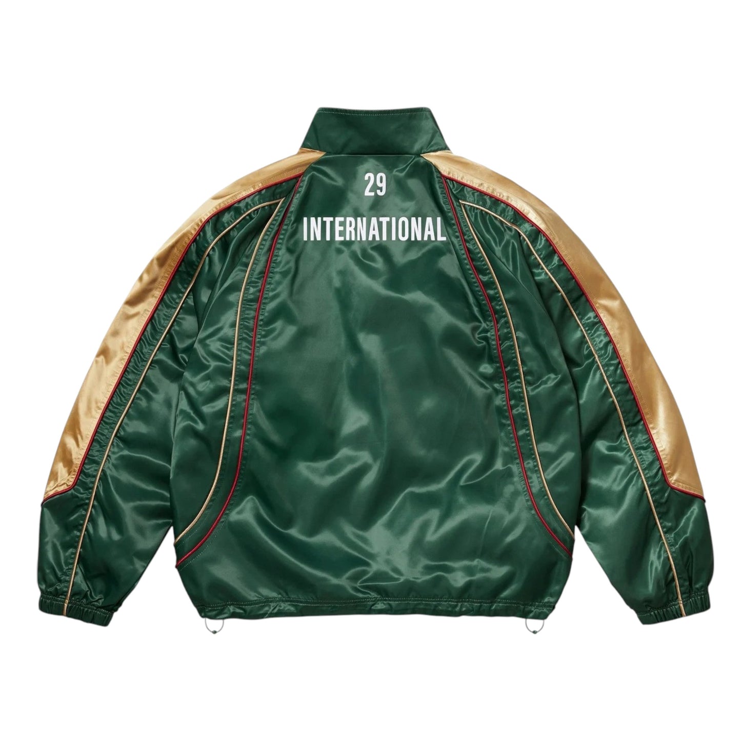 Supreme Satin Piping Track Jacket Green
