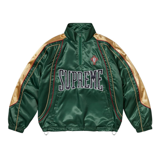 Supreme Satin Piping Track Jacket Green