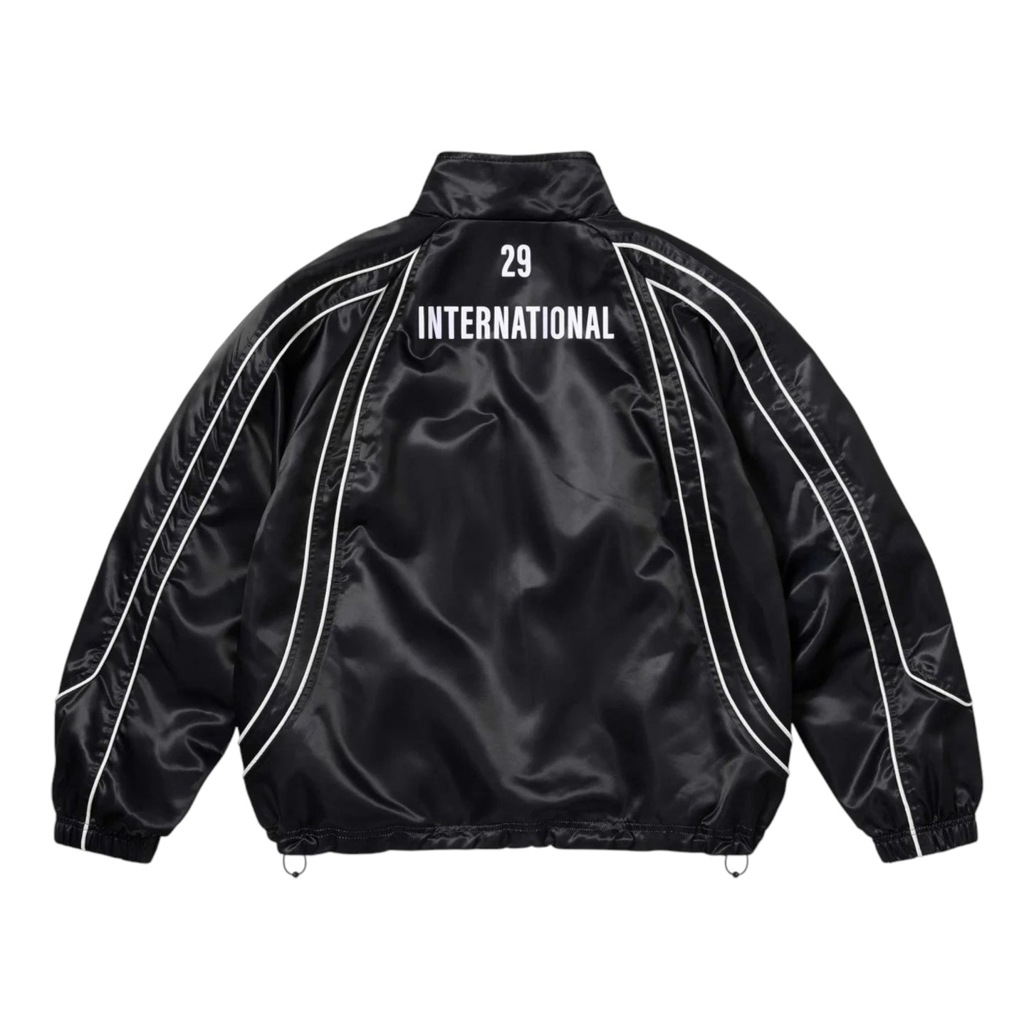 Supreme Satin Piping Track Jacket Black