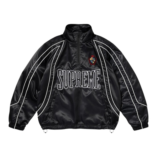 Supreme Satin Piping Track Jacket Black