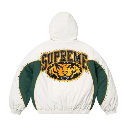Supreme Studded Stadium Jacket White