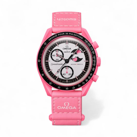 Swatch x Omega Moonwatch Mission to the Pink Moonphase