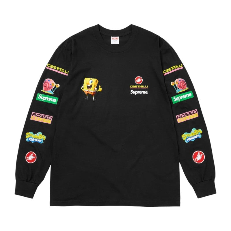 Supreme SpongeBob Castelli Racing Top Black SS25 | SOLESORT – SoleSort