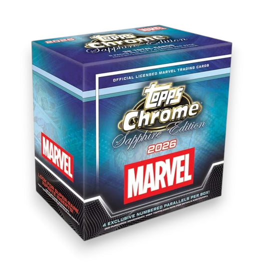 Topps Chrome Marvel Comics Sapphire Hobby Box 2026