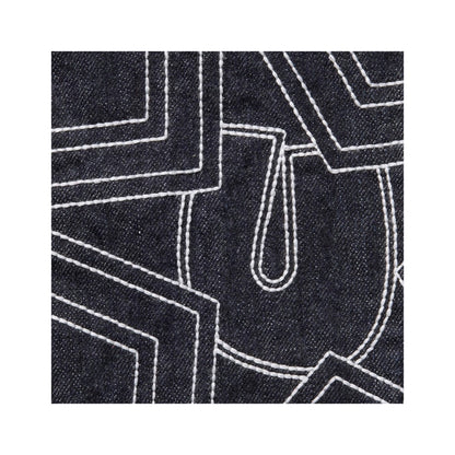 Supreme Stars Topstitch Baggy Jeans Navy