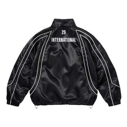 Supreme Satin Piping Track Jacket Black