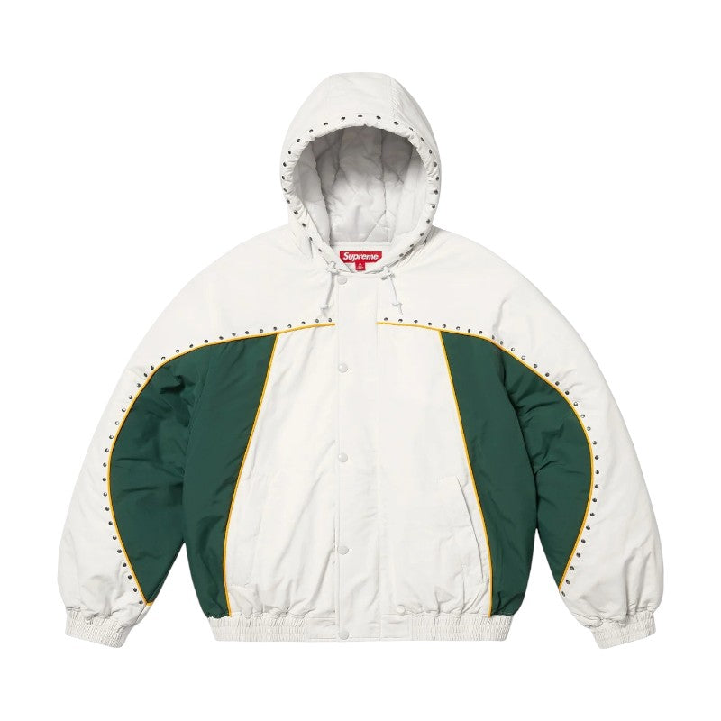 Supreme Studded Stadium Jacket White